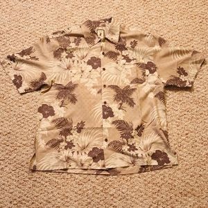 Jamaica Jaxx Men's 100% Silk Hawaiian Shirt Size XL